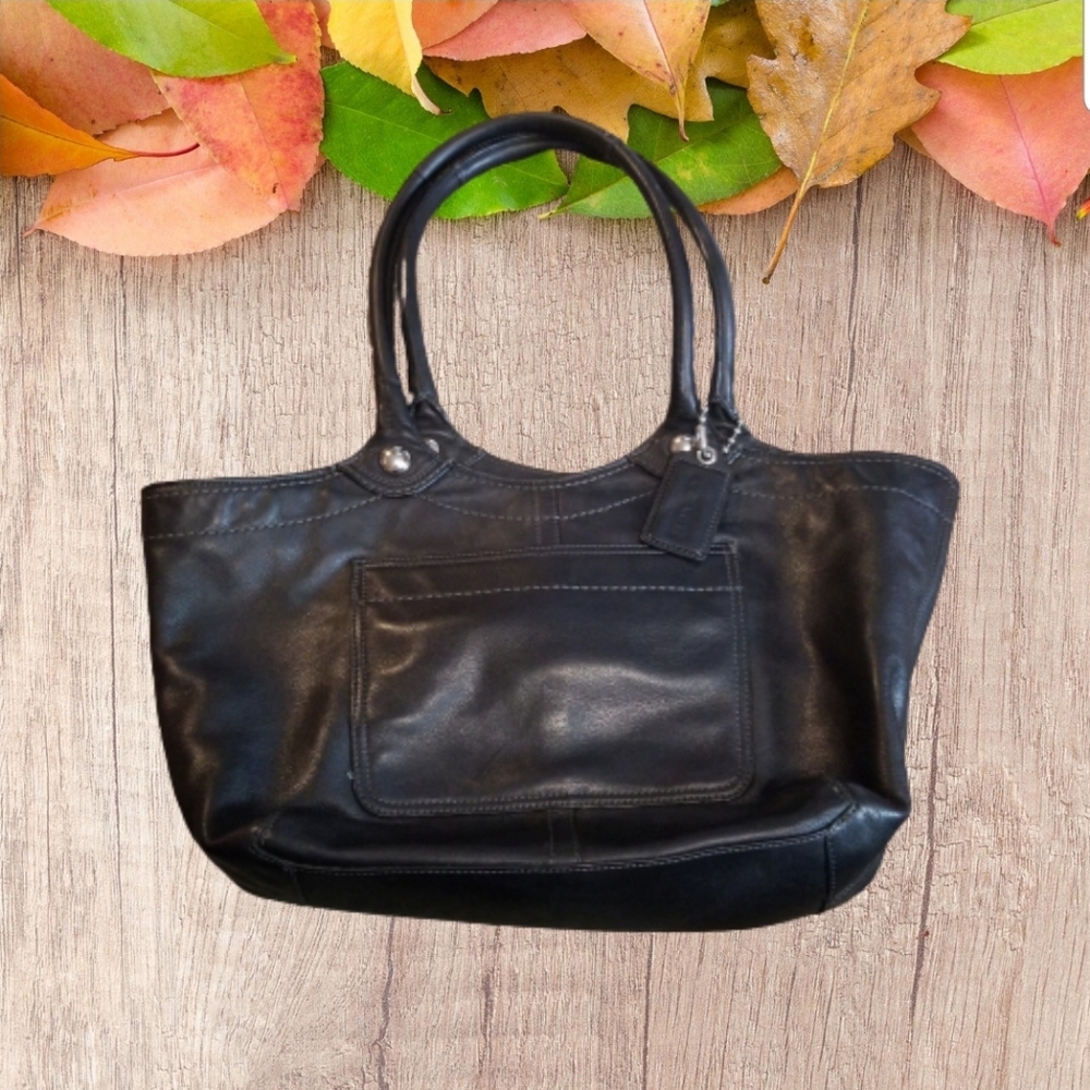 COACH Black Leather Purse